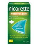 NICORETTE FRESHFRUIT GUM 4 mg x 105 gum