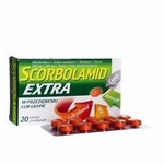 SCORBOLAMID EXTRA (300 mg + 200 mg + 50 mg + 5 mg) x 20 tabletek drażowanych